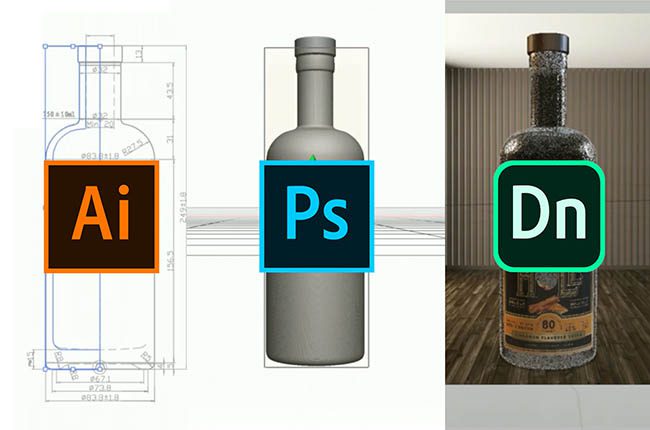 Download O Adobe Dimension para Design de embalagens - Profissionais criativos